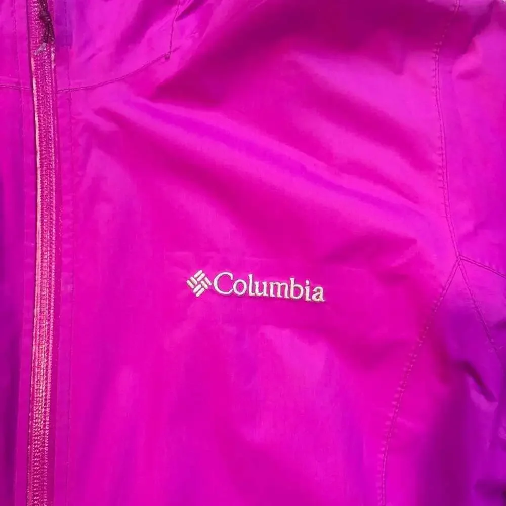 Columbia Omni-Tech Rain Jacket Pink Women's Medium